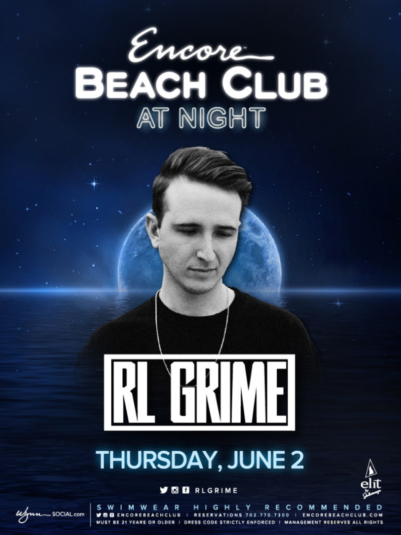 RL Grime at EBC at Night at Encore Beach Club on Thursday, June 2