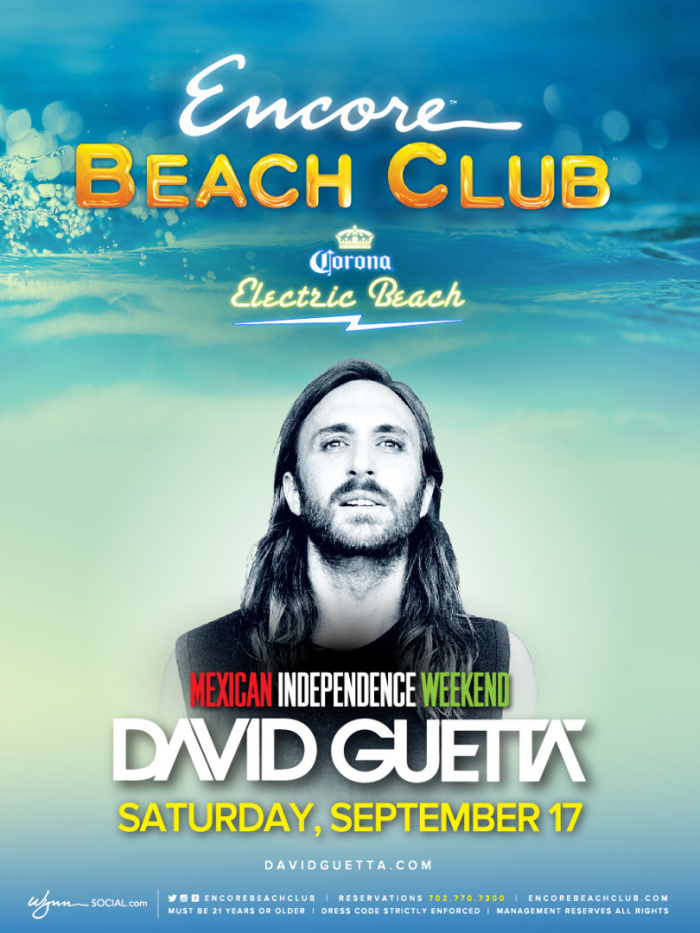 David Guetta at Encore Beach Club on Saturday, September 17 | Galavantier