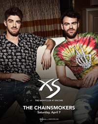 THE CHAINSMOKERS at XS Nightclub on Sat 4/7