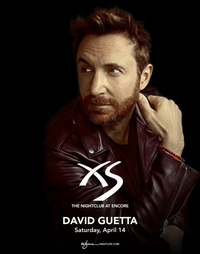 DAVID GUETTA at XS Nightclub on Sat 4/14