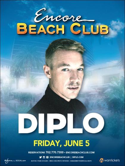 Diplo at Encore Beach Club on Friday, June 5 | Galavantier